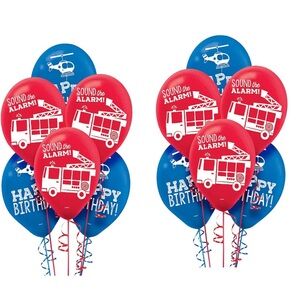 First Responders Latex Balloons POLICE Birthday Decoration Party Supplies ~12ct.